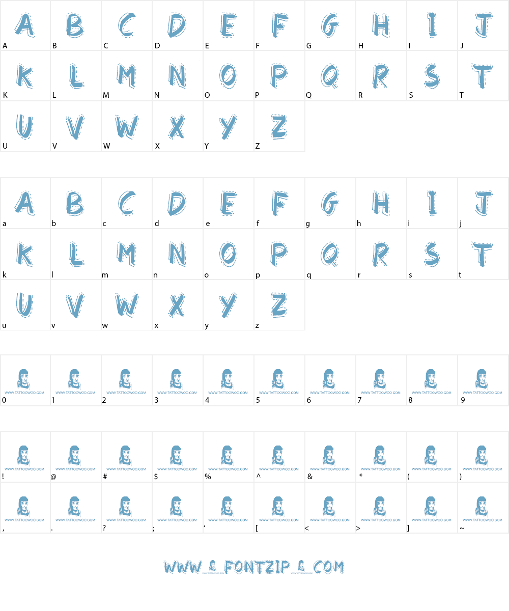 Find a Way Font Character